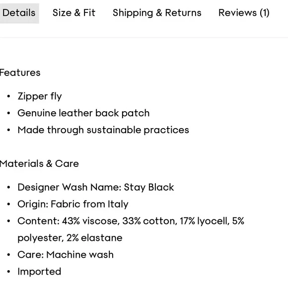 NWT Aritzia Denim Forum Cowgirl Black Micro Skirt - Picture 14 of 14